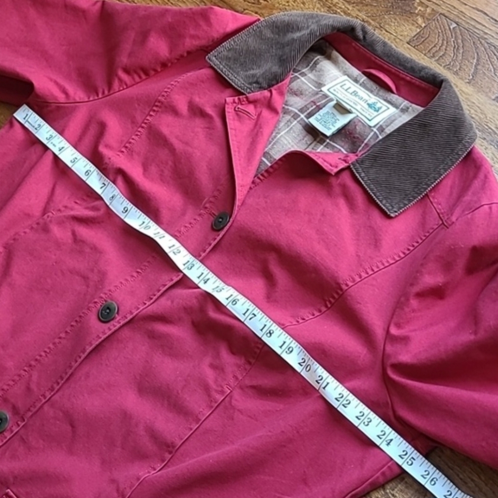 LL Bean Adirondack Chore Barn Utility Jacket Coat Red Brown Wmn 1X - Picture 4 of 16
